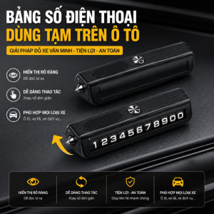 Bảng Số Điện Thoại Ô Tô Tạm Thời Cao Cấp – Dễ Thay Đổi Số Thiết Kế Sang Trọng Tặng Que Chỉnh Số