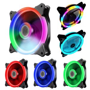 BL® Universal 12cm 15LED Dual Aperture Silent PC Computer Case Cooling Fan Cooler