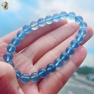 Collection Grade Blue Needle Aquamarine Bracelet