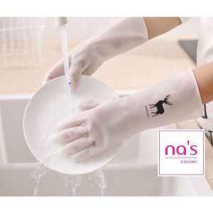 Găng tay cao rửa chén bao tay rửa chén găng tay cao su đa năng con hươu