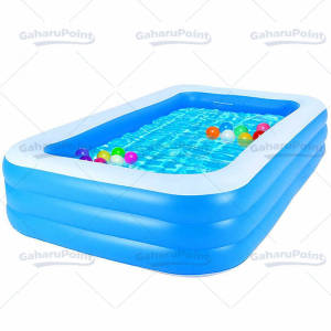 1.8M/ 2 M Kolam Renang Anak Kolam Anak Jumbo  Kolam Mandi Bola Inflatable  Kolam 3 Ring Baby SPA MurahKolam Renang Anak Petak Persegi Panjang Karet Bahan Tebal Ukuran Besar Tinggi Bisa Bayar Ditempat Swimming PoolCOD Murah Inflatable Swimming Pool