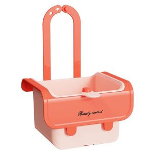 GONGL Creative Sink Hanging Strainer Basket 2 in 1 Detachable Kitchen Garbage Filter Food Waste Collector Self-Cleaning Faucet Soap Sponge Shelf Home Storage