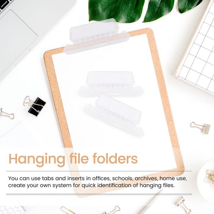 120 Sets 2 Inch Hanging Folder Tabs and Inserts for Quick ...