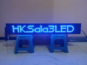 Running Text 20x140cm Biru Wifi Outdoor