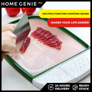 Multipurpose Non-Stick Double Sided Mini Compartment Anti-Bacterial Cutting Chopping Dicing Board by Home Genie