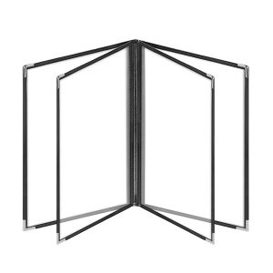 PACKONE A4 Restaurant Cafe Transparent Clear Menu Cover Menu Holder Hardcover PVC Book