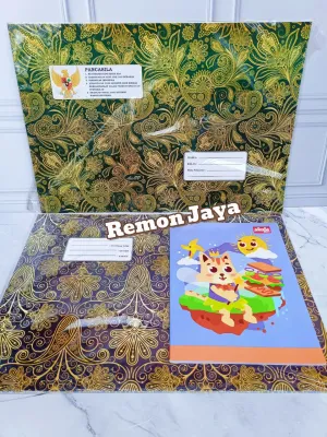 Sampul Buku Batik KWARTO/ Sampul Motif Batik ISI 20 PCS