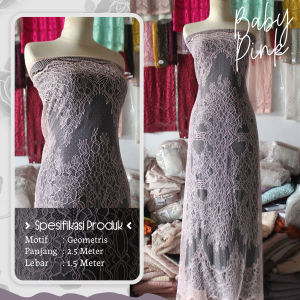 kain brukat semi francis isi 25 meter bahan kebaya brokat