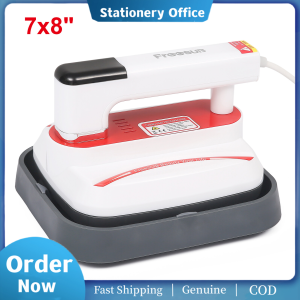 【COD / Fast Shipping】【Ready Stock】Protable Heat Press Machine T-Shirt Printing Easy Heating Transfer Press Iron Machines for Baby Clothes Bags Hats Pads Blanket Phone Case Mouse Pad HTV Vinly Projects DIY Home Business 7x8