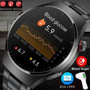 LIGE ECG+PPG Smartwatch Blood Lipids Uric Acid Blood Oxygen Smart Watch Men Fitness Tracker Clock Heart Rate Bluetooth Calling