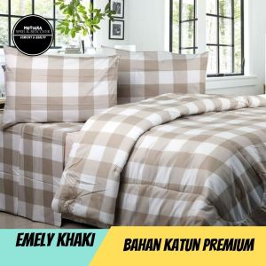 Mutiara Emely Peach Bedcover Set Bahan Katun Lokal Premium Badcover Set Bed Cover Aesthetic Seprei Sprei Selimut Dewasa Bantal Tidur Bedcover Bed Cover Set Badcover Set Homemade Bedcover Kasur Busa Seprei Sprei Selimut Dewasa Bantal Tidur