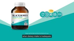 Blackmores Fish Oil 1000mg 400s/Odourless Mini Double Concentrate Omega-3 Minyak Ikan Omega-3 dari Australia