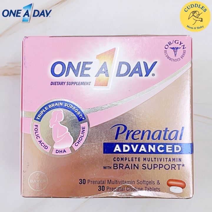 One A Day Prenatal Advanced Complete Multivitamin And Choline วิตามินรวม สำหรับเตรียมตั้งครรภ์ โ 6071