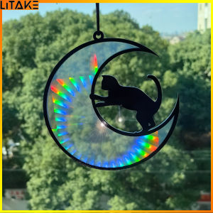 Litake Colorful Sun Catcher Rainbow Maker Pendant For Window Prisms Acrylic Hanging Pendant For Office Bedroom Decoration