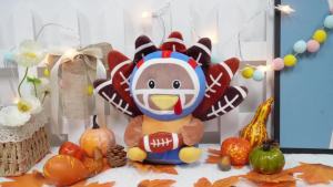 Thanksgiving Turkey Plush Toy  Football Turkey Stuffed Animal Cute Stuffed Turkey Toy  Turkey Stuffed Toy Turkey Thanksgiving Home Decoration Thanksgiving Gift  Suitable for children and adults