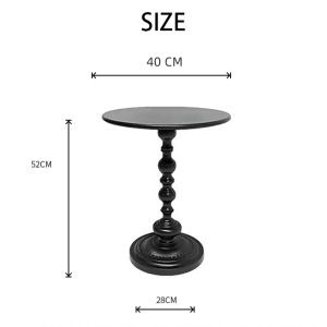 UNIVONNA Ltalian Side Table Luxury Round Table French Corner Desk Creative Tea Table Simple Coffee Table Home Decoration
