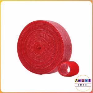 Amoki 5m Nylon Tape Cable Organizer Tearable Cable Ties Strap Reusable Back to Back Nylon Straps Magic Rope