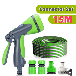 High Pressure Car Wash Water Gun & Garden Sprinkler Hose Set – Home Use Water Hose Tool for Car Cleaning and Lawn Care