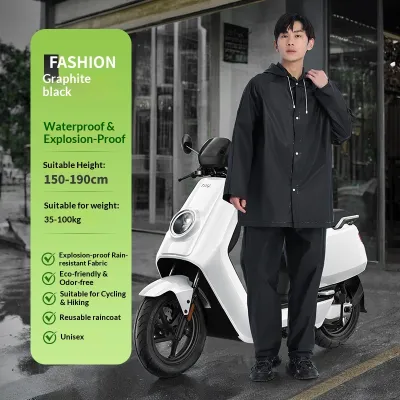 SERENEGLOW Bộ áo mưa bộ cho người lớn kèm quần chống thấm nước dùng khi đạp xe và đi bộ đường dài trang phục mưa bền không dùng một lần phù hợp mọi loại thời tiết