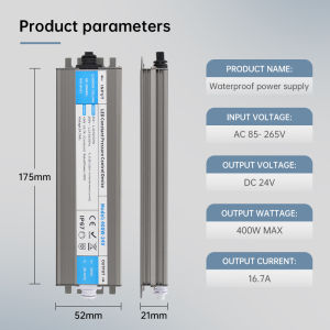 Power supply/transformer/adapter DC 12v/24V power strip LED CCTV IP67 outdoor rain Power supply