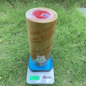 Băng Keo Đóng HàngTrong Vàng Đục Lõi Mỏng 5 Li Cây 6 Cuộn / 2KG – Dán Siêu Dính Bền Chắc