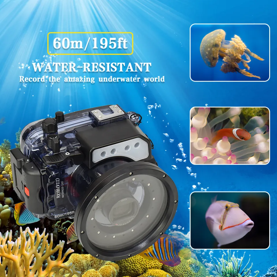 Seafrogs For Sony RX100 VII Mark Waterproof 60 Meters/195 FT