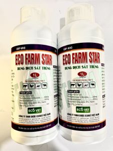 Eco Farm Star(1lít) Sát khuẩn chuồng trại vật nuôi lmlm newcatle tht tả châu phi