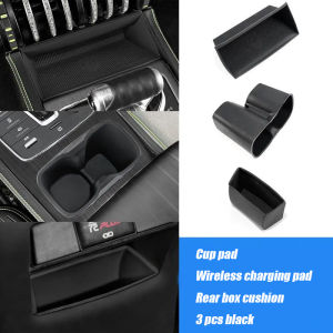 BYD atto3 yuan Plus rear storage box dustproof water cup set car interior central control wireless charging silicone pad