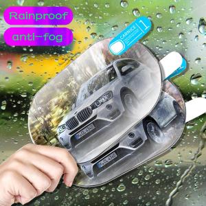 2pcs Rainproof Car Rearview Mirror Film Sticker Anti-fog Protective Film Rain Shield Replacement
