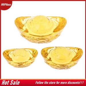 【COD】🔥🔥🔥 Chinese Feng Shui Yuan Bao Dragon Pattern Ingot Lucky Blessing Home Ornament