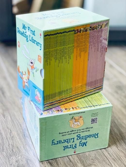 [Sách nhập] Usborne My First Reading Library - Bộ Xanh 50 cuốn kèm mp3