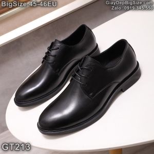 Giày da công sở giày tây cỡ lớn (Eu:45-46) cho nam cao to chân ú bè. Big size leather shoes for wide feet - GT213