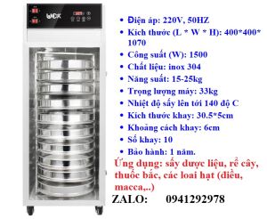 Máy sấy các loai hạt (Điều- Macca - Hạnh nhân -...)10 khay - Cam kết chính hãng 100% inox- -HÀNG CAO CẤP LOẠI 1- Bảo hành 1 năm