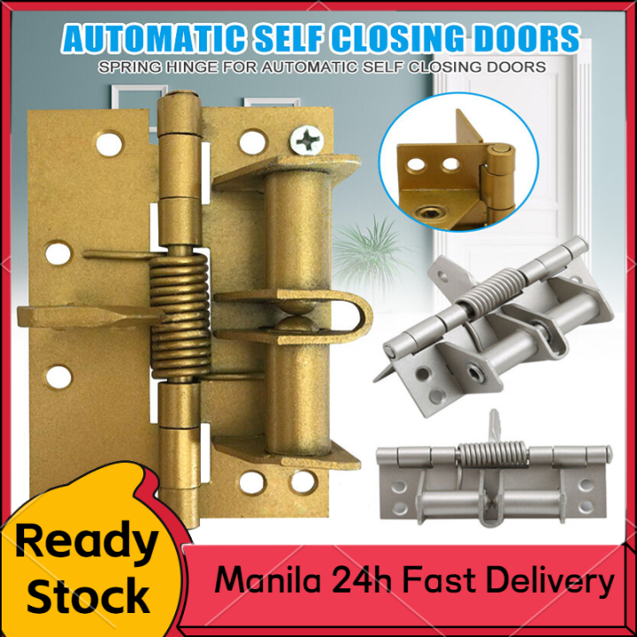 Spring Hinge for Automatic Self Closing Doors with 8 Screws