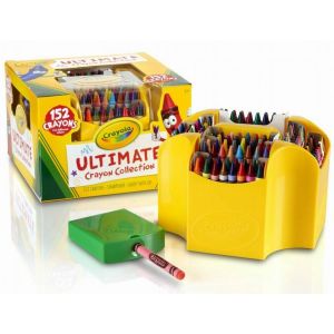 Crayola Ultimate Crayon Collection Art Tools 152 Colors Durable Storage Case Long-Lasting Colors Caddy and Sharpener Colors May Vary