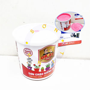 Sơn chậu hệ nước okay màu hồng cánh sen 1kg