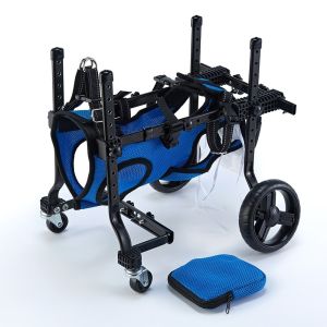 SDFSF Adjustable Pet Wheelchair DogCat Rear Leg Support Pet Disability Car Cart with Wheels Cat Mobility Aids Elderly Dog