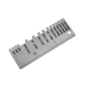 LITUILI Wire Cable 0.3125"-0.007" Scale Anti-corrosion Stainless Steel Wire Gauge Measuring Tool Thickness Measurement Plate Ruler