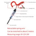 Tespen Digital Tester Testpen Kelistrikan Listrik Mobil Motor 6v/12v/24v/36v Auto Voltage Universal Digital Obeng Testpen DC. 