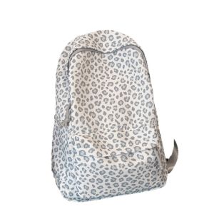 LONGB Chất liệu nylon Ba lô nữ Phong cách độc đáo Thiết kế nhẹ Ba lô đeo hàng ngày thông thường Độc đáo Họa tiết da báo Cặp sách Đi làm hàng ngày