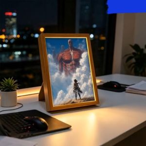 Attack On Titan TT13 Lighting Photo Frame Bingkai Lampu Anime Hadiah 灯光画 进击的巨人