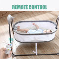 KIDONE  Kursi roket bayi otomatis listrik Bouncer baby music remote Swing Rocker Cradle Electric Rocking Chair Chairs Infant To Toddler Crib Auto On Sale baby rocker infant to toddler baby rocker infant to tooddler baby swing  duyan electric rocker. 