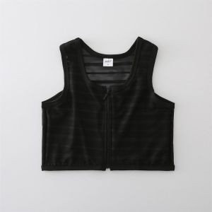 ⚡Hot⚡Front Bandage Chest Binder Front Zipper Breast Binder Super Flat Breathable Ice Silk Breast Binder FTM Vest Tomboy Trans Bindere S-6XL