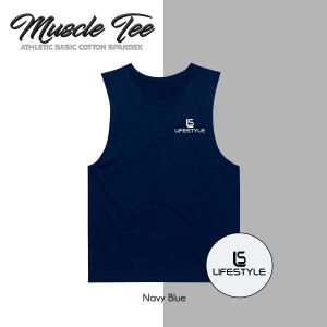 SND 7.0 Muscle Tee Tank Top Sando Cotton Spandex for Men Small to 3XL - Pambahay Workout Gym Muscle Tank