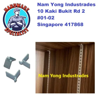 Aluminum Shelf Support Bracket for Wood Cabinet / Mini Pole Bracket