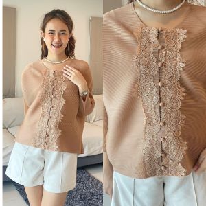 PleatByNisa A791 เสื้ออัดพลีทผ้าพรีเมียม เนื้อผ้าคุณภาพ Polyester100%