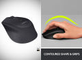 Chuột không dây Yên lặng Logitech M331 Silent Plus - Kết nối cổng USB - Bảo hành 12 tháng. 
