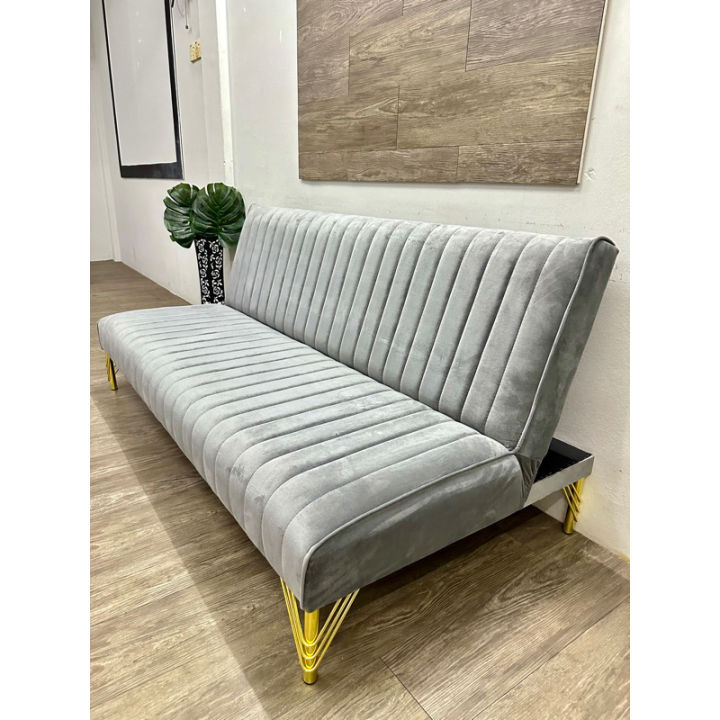 VC LUXURY GOLD LEG SOFABED 168CM/140CM/115CM DURABLE FOLDABLE 2 IN 1 ...