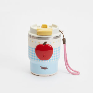 Tagi. Imagine Apple Vacuum Bottle Stainless Steel Water Bottle Tumbler Thermal Flask 360ML