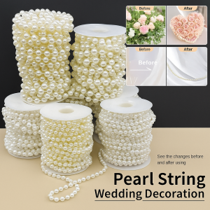 Wedding Pearl String Pearl Chain Decoration for All Year New Couples  Adults  Handmade Versatile Floral Accessories